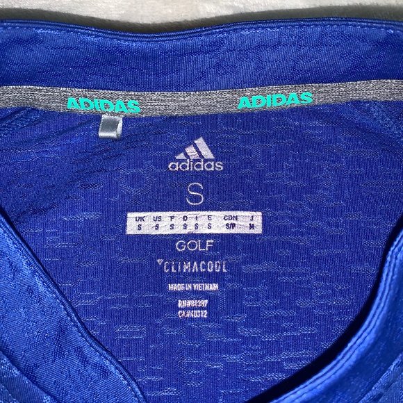 Women's Golf Blue Adidas ClimaCool shirt small - Picture 3 of 3